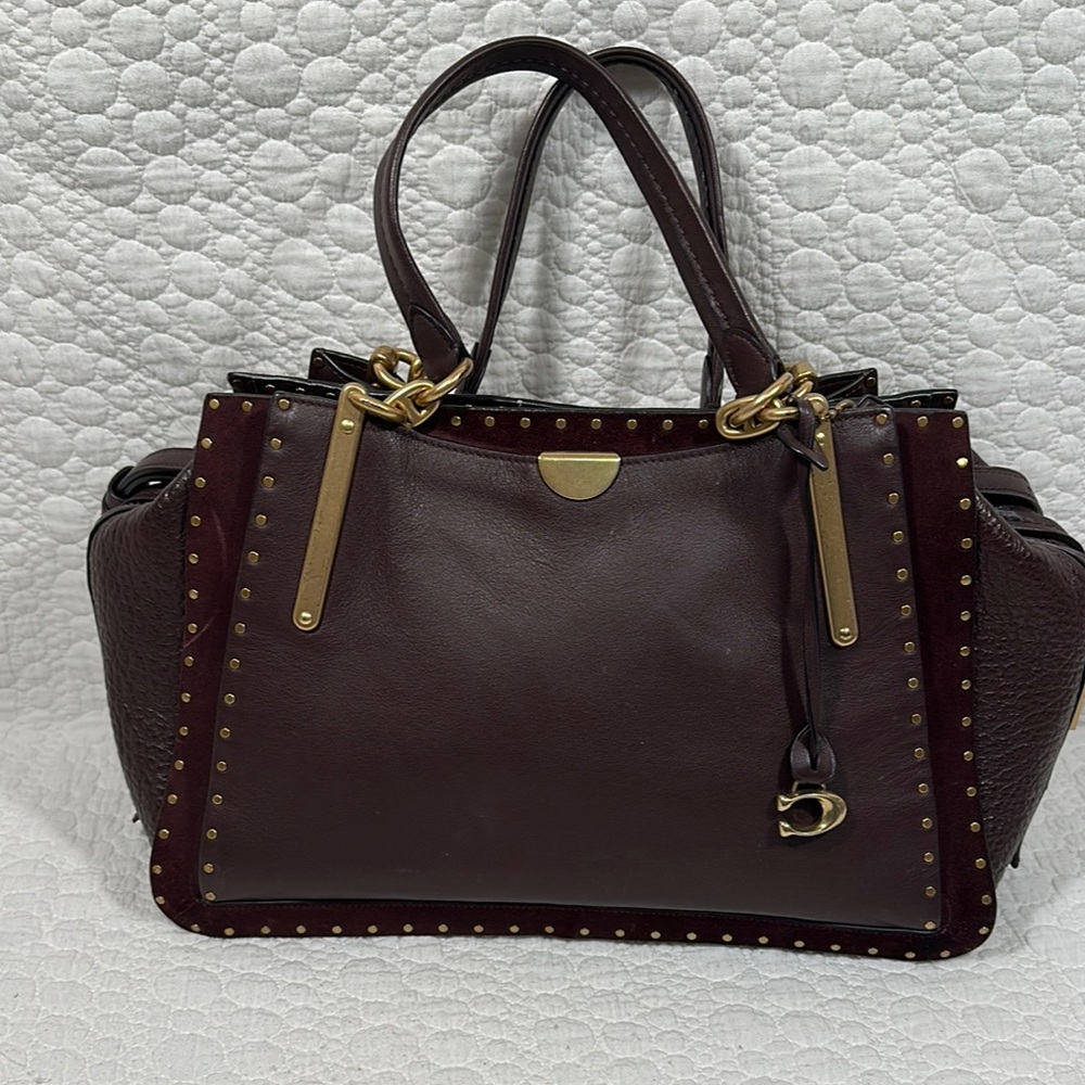 Coach Ox Blood Dreamer Leather Satchel